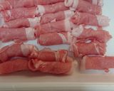 ★薄切ロース豚肉のくるくる一口カツ作り方2写真
