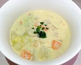 ダイエット×豆乳クラムチャウダー作り方3写真