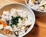 シャキシャキ食感！椎茸香るたけのこご飯作り方5写真