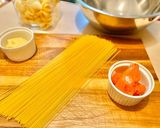 大人も子供も大好き明太子パスタ作り方1写真