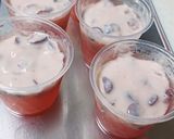 寒天ゼリーヨ−グルト漬けフル−ツデザート作り方3写真