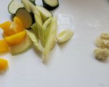 ベーコンとズッキーニのパスタ作り方1写真