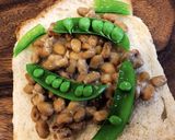 簡単薬膳⭐︎納豆チーズトースト作り方2写真