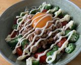 【ダイエット】ねばねば温野菜ボウル作り方3写真