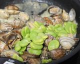 あさりとそら豆のガリバタ焼き作り方4写真