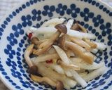 大根・しめじのペペロンチーノ！止まらない作り方5写真