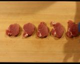 豚ヒレ肉のクリームソースステーキ作り方1写真