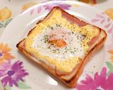 卵がとろける!!＊マヨベーコントースト作り方4写真