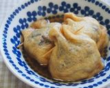 油揚げひじき肉詰め煮♪ねぎもたっぷり♪作り方10写真
