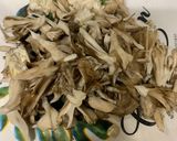 レンジで簡単!豚肉と舞茸と豆苗の温サラダ作り方2写真