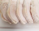 超簡単 ふわふわの蒸し鶏 胸肉を圧力鍋で作り方4写真