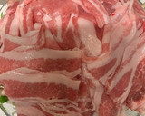 レンジで簡単！豚肉と舞茸と豆苗の温サラダ作り方3写真