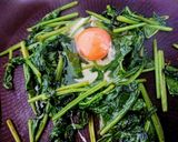 簡単☆ほうれん草と卵のゴマしょうゆ炒め☆作り方5写真