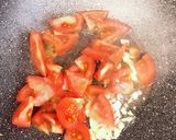 トマトとほうれん草の炒め麺作り方4写真