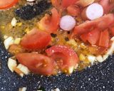 トマトとほうれん草の炒め麺作り方5写真