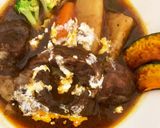 圧力鍋で柔らか♡牛スネ肉の煮込みステーキ作り方9写真
