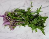 赤みず菜とカリカリジャコの麻辣おつまみ作り方1写真