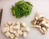 スナップエンドウとお餅のニョッキ風作り方1写真