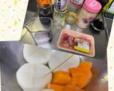 トロトロ大根と牛スネ肉の炊き合わせ作り方1写真
