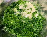 肉汁溢れるにらたっぷり餃子作り方1写真