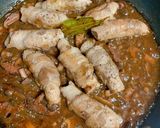 豚肉ロールときのこの煮込み作り方9写真