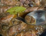 豚肉ロールときのこの煮込み作り方10写真