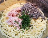ツナと塩昆布の即席 和風パスタ~♪作り方4写真