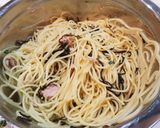 ツナと塩昆布の即席 和風パスタ~♪作り方5写真