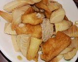 たけのことさつま揚げとひじきの煮物作り方4写真