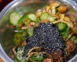 なめこと胡瓜の胡麻甘酢和え作り方5写真