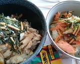 ★魚美味★焼き鮭&アジの開きのお茶漬け作り方2写真