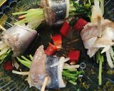 豆苗クルクル〆鯵巻き٩( ᐛ )و☆作り方10写真