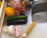 野菜たっぷり ラタトゥイユの スパゲティ作り方1写真