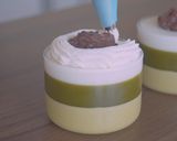抹茶ムースとゼリーのグラスデザート作り方28写真