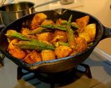 ポテトとオクラのスパイス炒め作り方5写真
