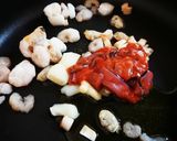 塩辛で簡単本格フライパン魚介パエリア作り方2写真