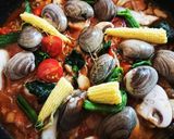 塩辛で簡単本格フライパン魚介パエリア作り方6写真