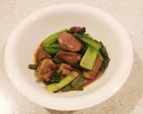 【鉄分たっぷり】鶏レバーと小松菜の炒め物作り方8写真