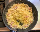 卵が固まらない！カルボナーラ作り方9写真