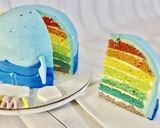 レインボーレアチーズケーキ♪作り方8写真