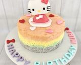 レインボーレアチーズケーキ♪作り方9写真