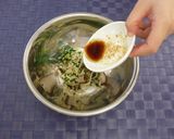 しいたけ入り簡単「もやしとにらのナムル」作り方4写真