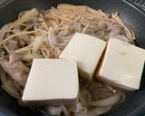 甘さ控えめ！＊あっさり肉豆腐の温玉のせ＊作り方4写真
