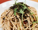 蕎麦で簡単ペペロンチーノ作り方8写真