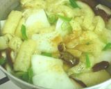 カブと椎茸の味噌汁♪作り方3写真