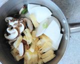 カブと椎茸の味噌汁♪作り方2写真