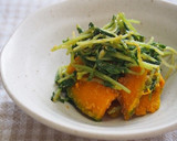 豆苗と南瓜のごま和え♪作り方5写真