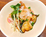 【簡単】とり肉と揚げなすのおろしポン酢作り方6写真