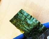 おにぎり磯辺巻き用サイズ簡単のりの切り方作り方5写真