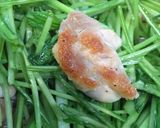 鶏モモとみぶなの炒め煮びだし作り方3写真
